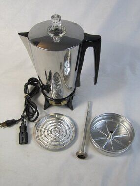 Vintage Hamilton Beach Coffee Maker Percolator # 15CM - Tested Works